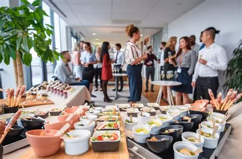 Event lounge or venue area with strong guest flow and premium visual setup
