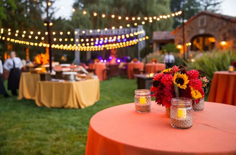 Stylish detail from a private event with carefully curated decor
